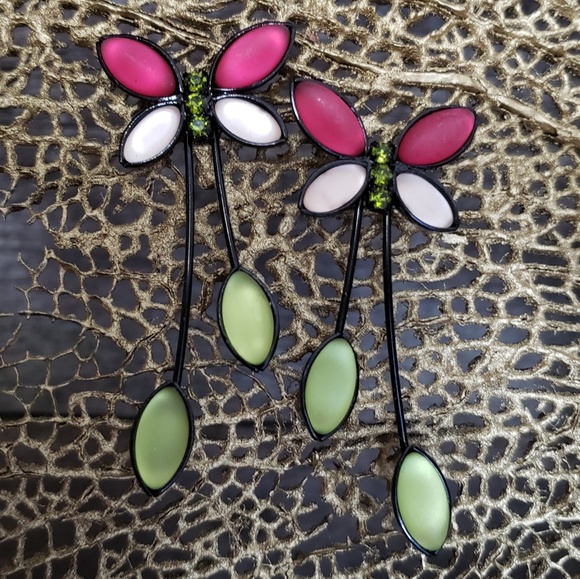 Kristina Collection Butterfly Earrings - Picture 1 of 5